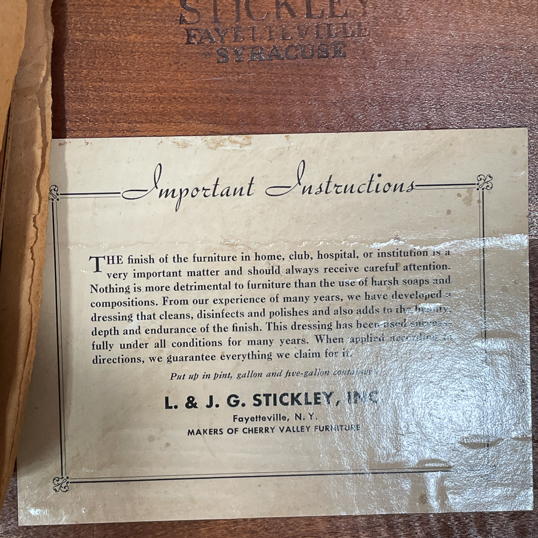 LEOPOLD STICKLEY CHAIR