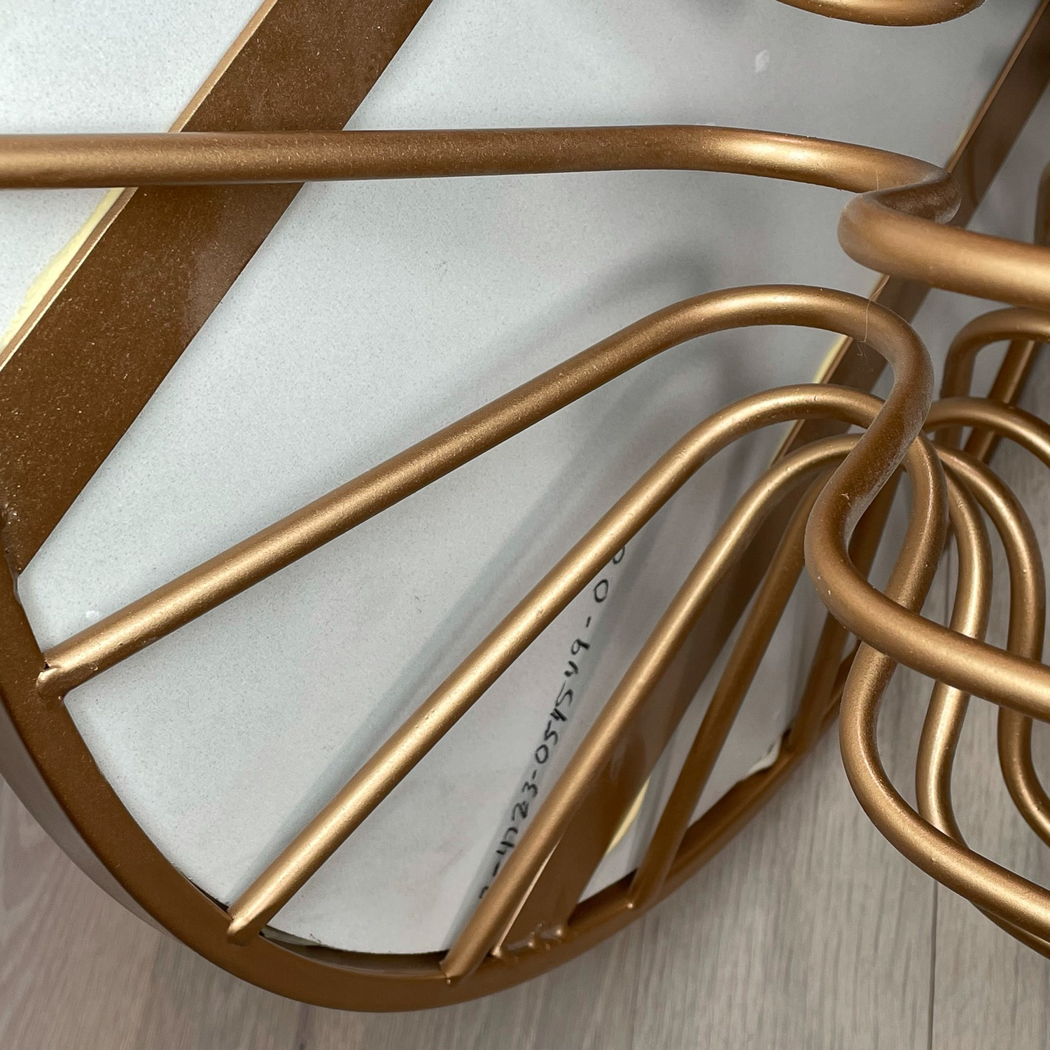 AMAZING GOLD & GLASS SIDE TABLE