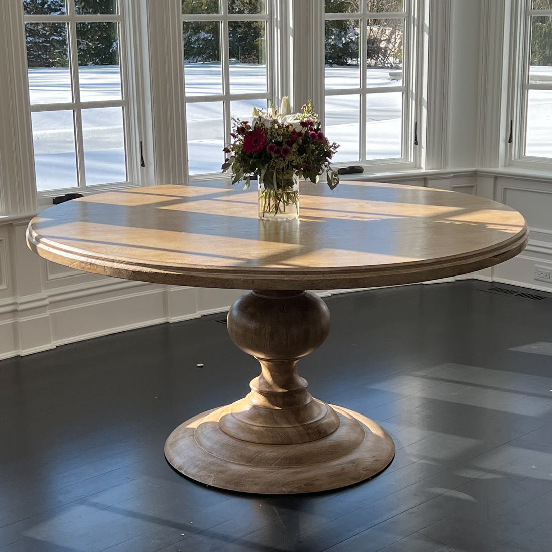PEDESTAL DINING TABLE