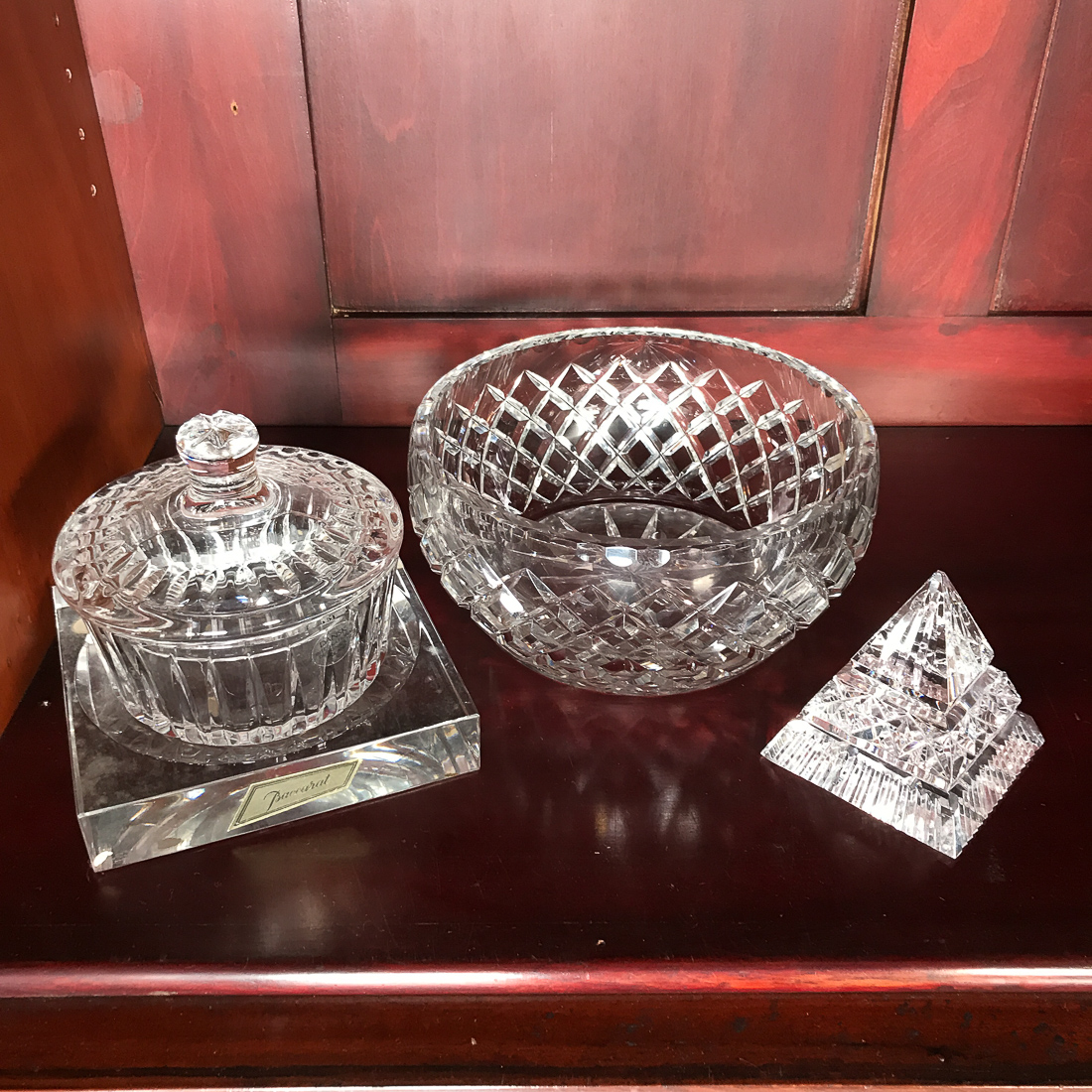 (4pc) FANCY GLASSWARE