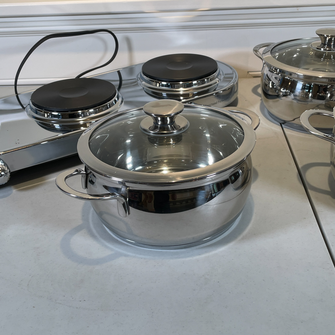 (4pc) TRIPLE BURNER BUFFET SET