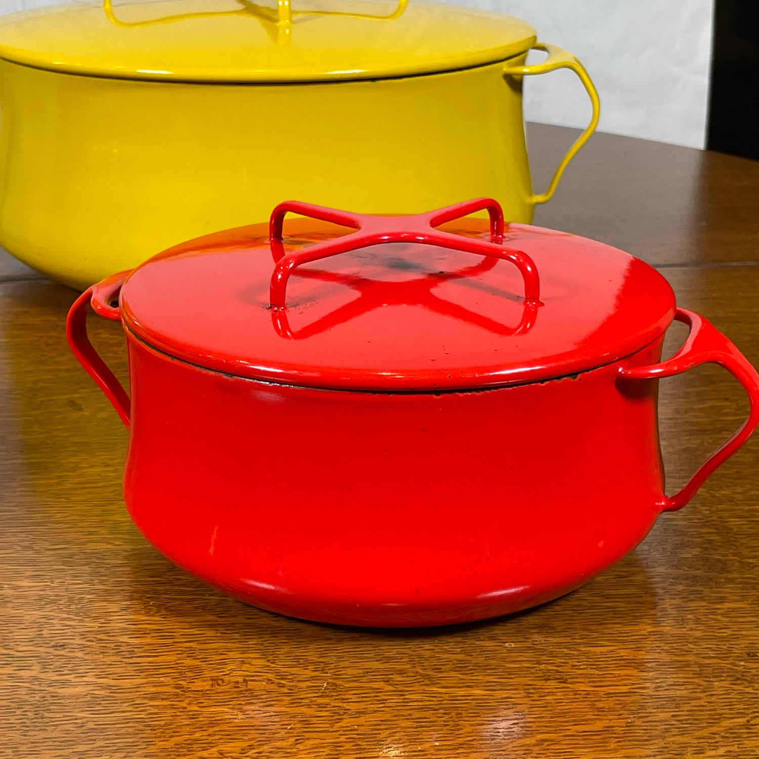 (4pc) EARLY DANSK ENAMEL COOKWARE