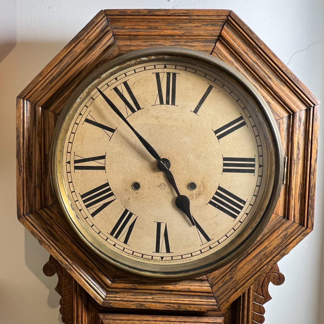 LONG DROP OCTAGON CLOCK