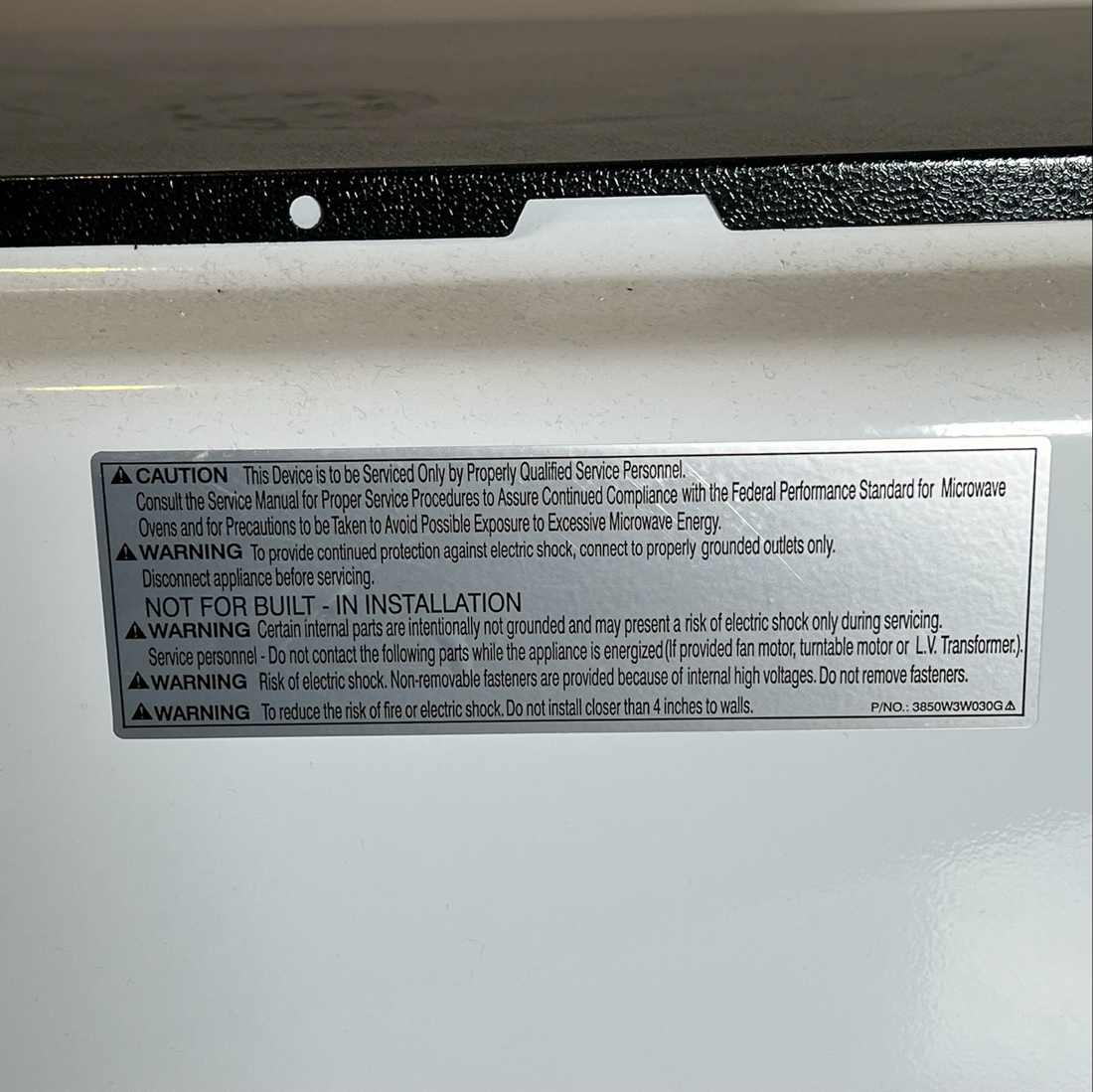 KENMORE ELITE MICROWAVE