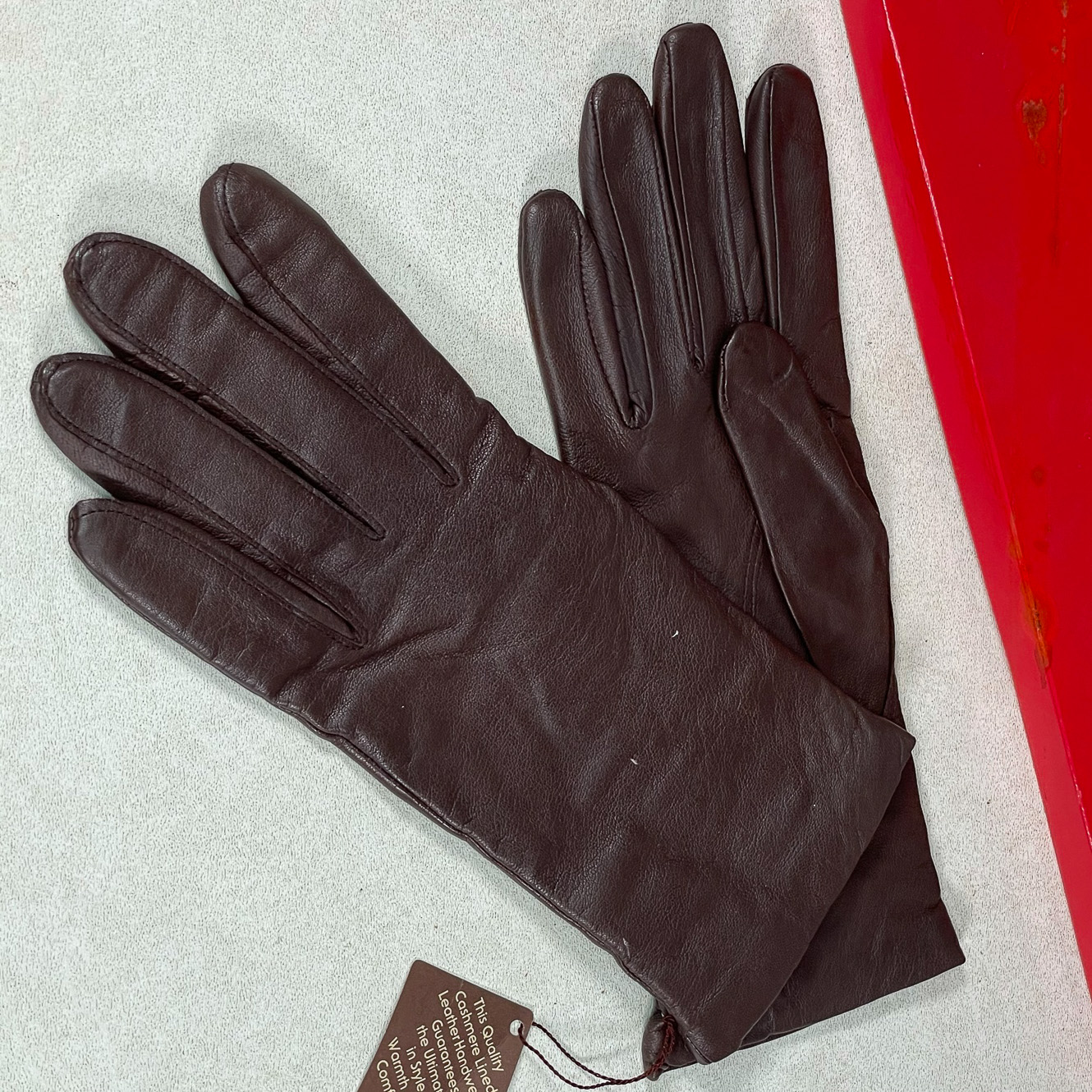 GATES CASHMERE & LEATHER GLOVES