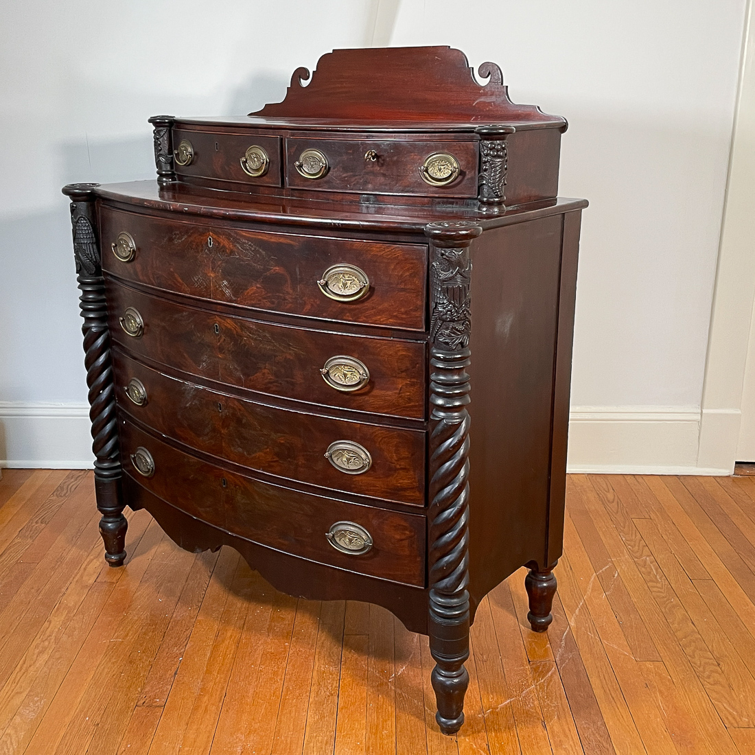 EMPIRE MAHOGANY DRESSER