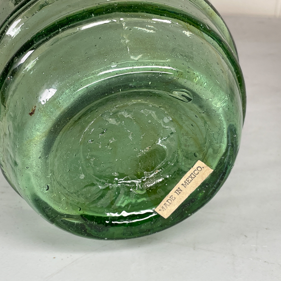 (9pc) MEXICAN BLOWN GLASS