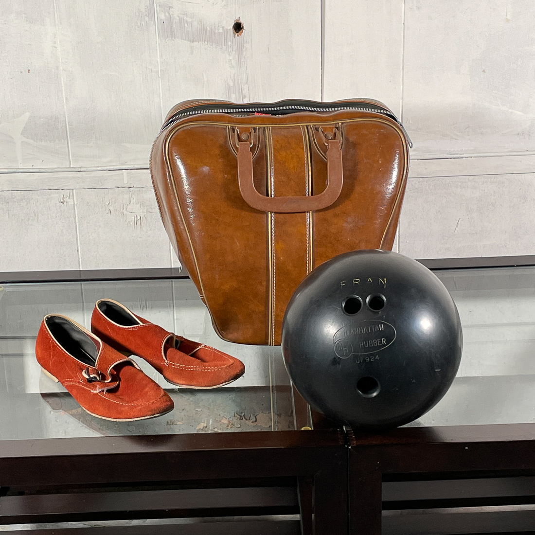 BOWLING BALL, BAG, & SHOES