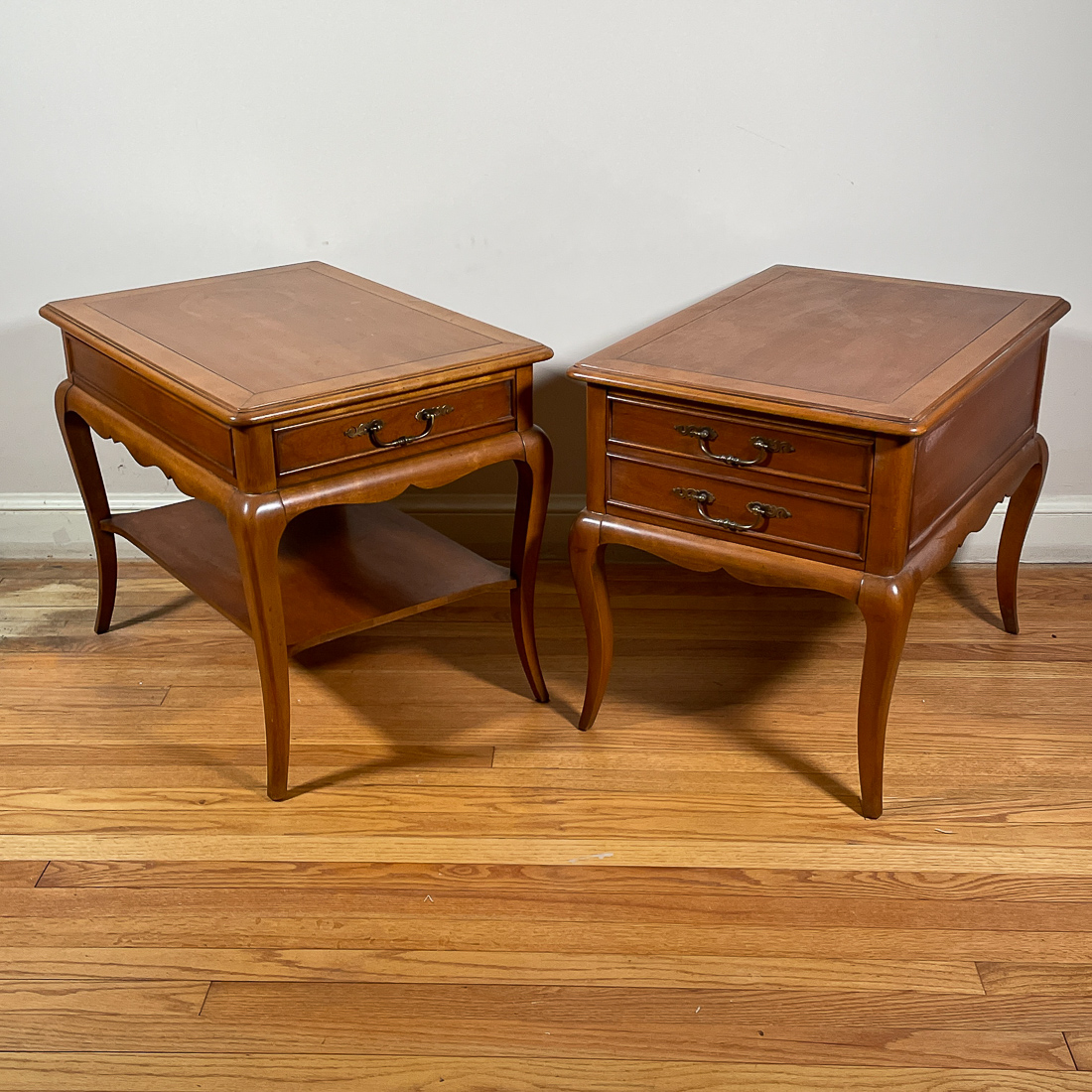 PAIR OF END TABLES
