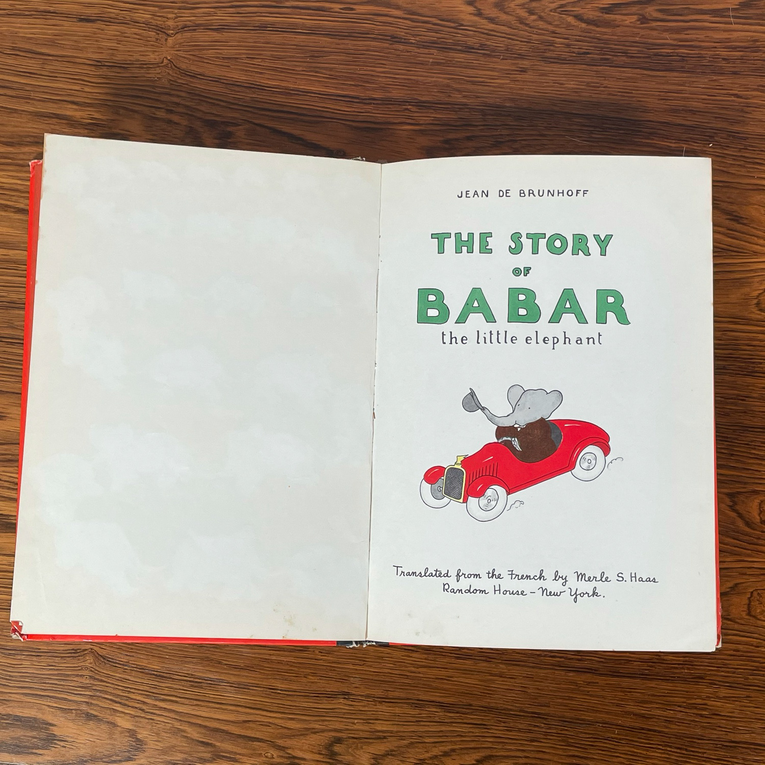 EARLY BABAR CHILDREN'S BOOK
