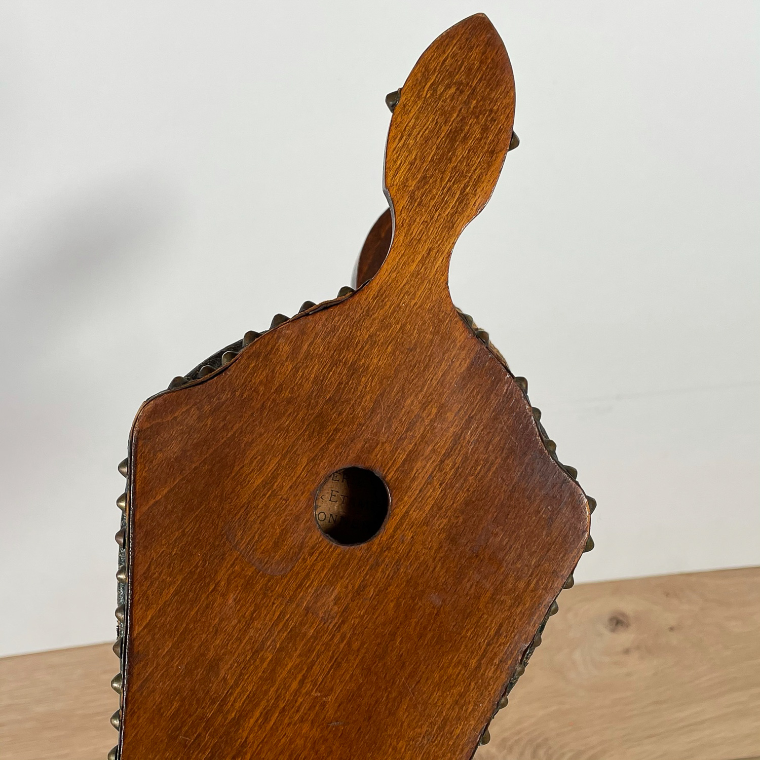 ANTIQUE CARVED FIREPLACE BELLOWS