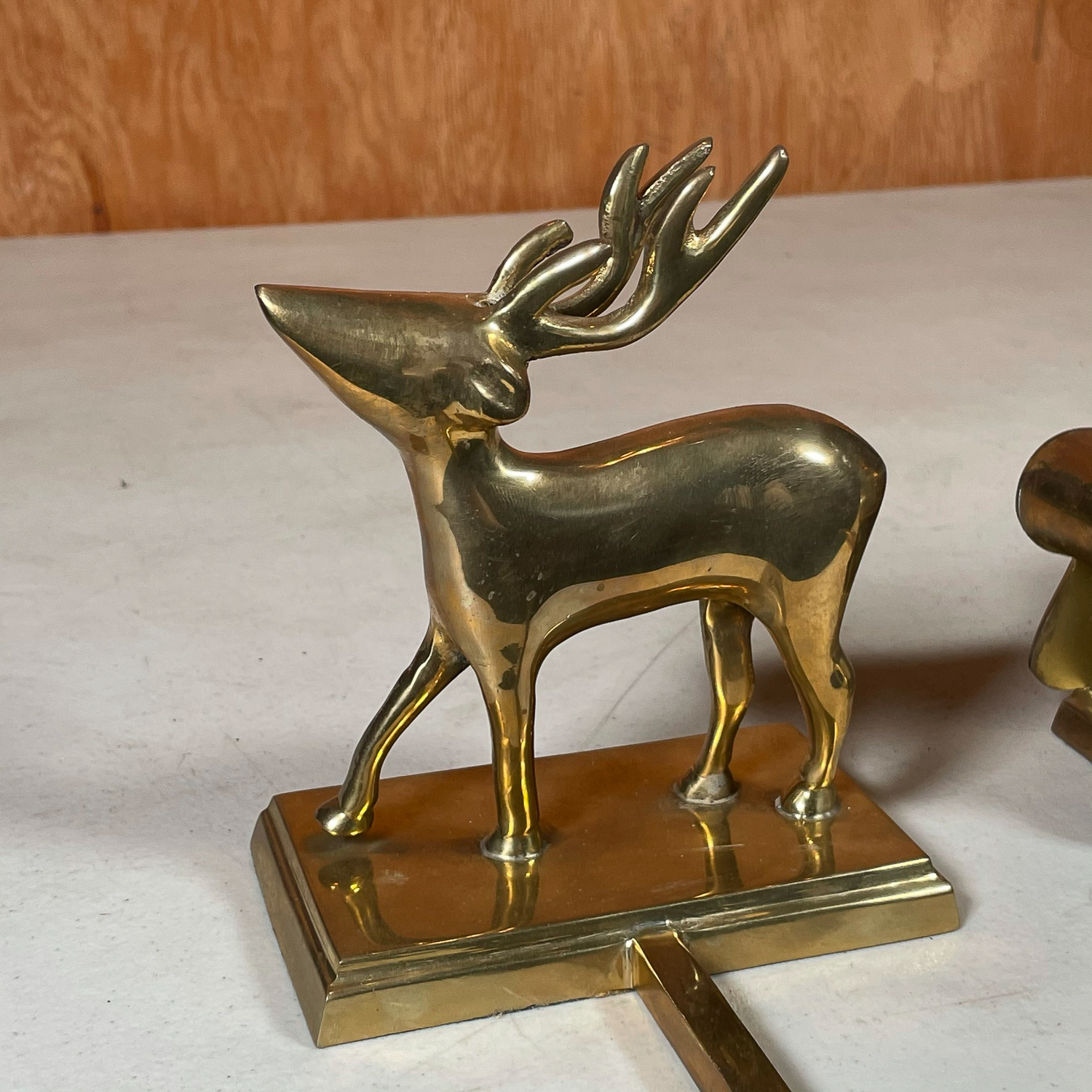 PAIR BRASS STOCKING HANGERS