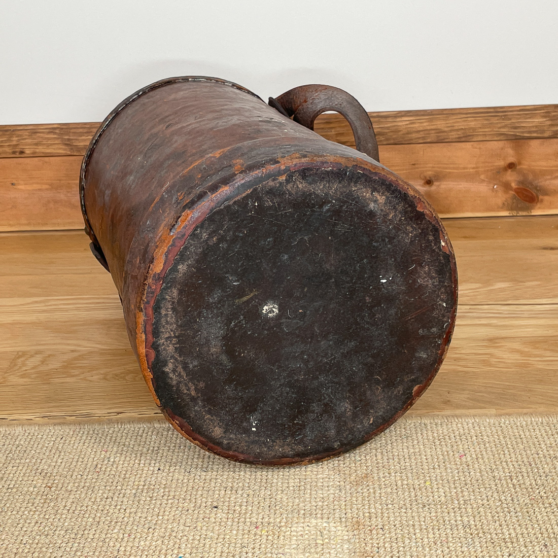 LEATHER WRAPPED WATER BUCKET