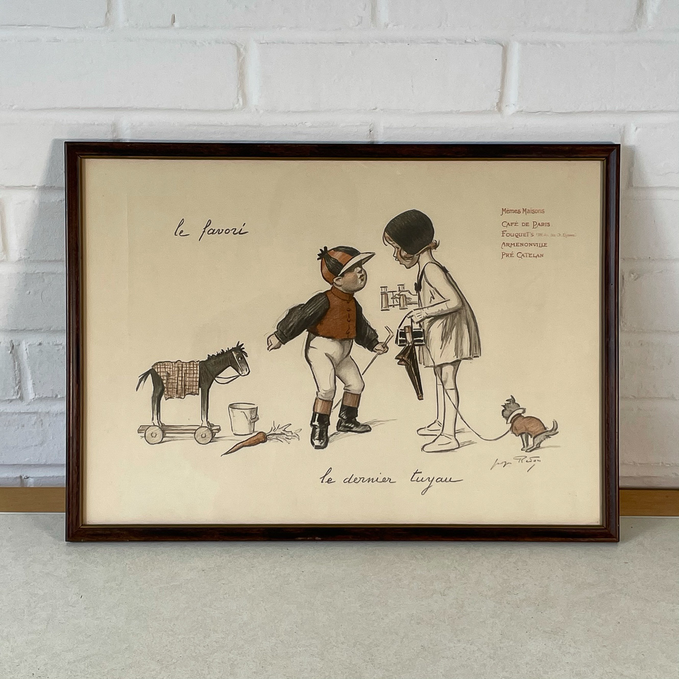 FRAMED FRENCH PRINT