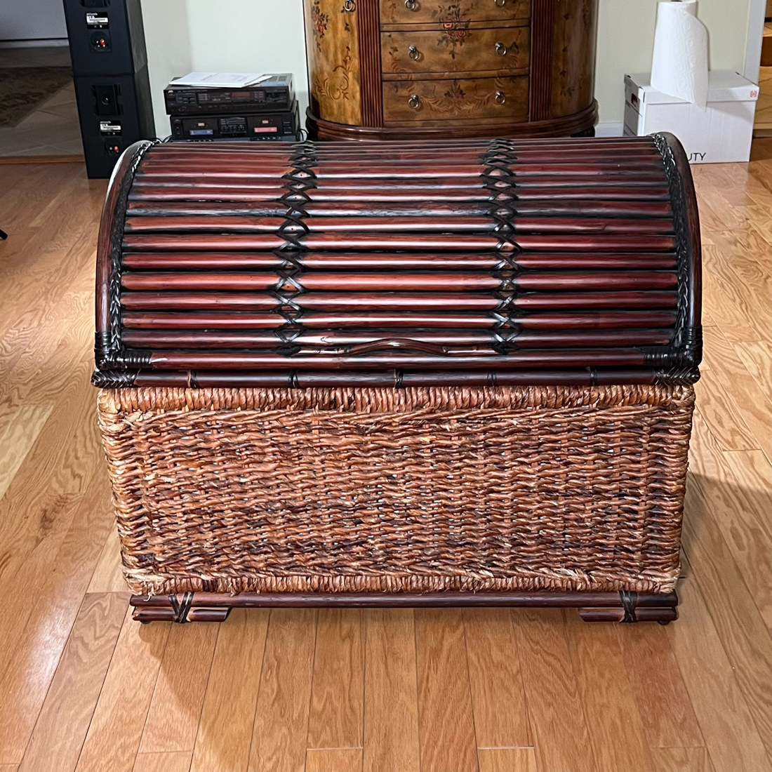 CANE & BAMBOO STORAGE CHEST