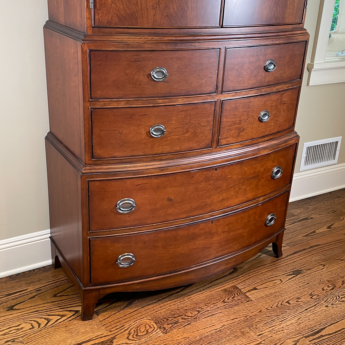 BOW FRONT TALL CHEST