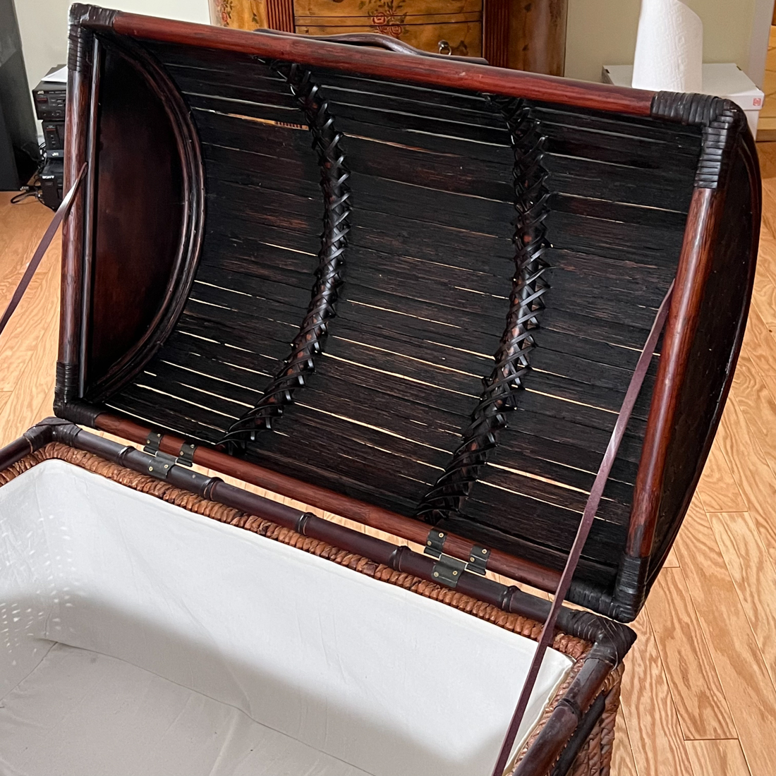 CANE & BAMBOO STORAGE CHEST