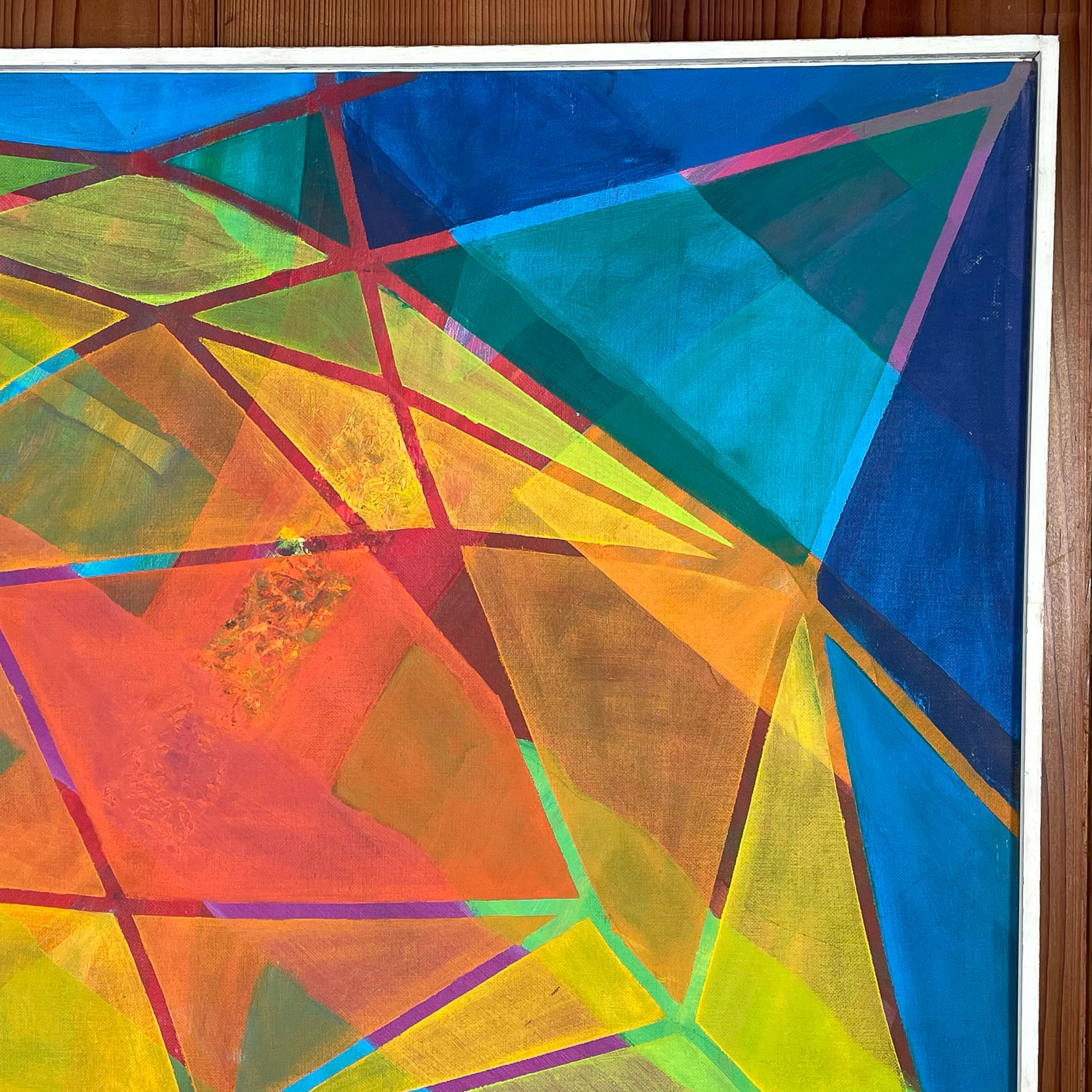 COLORFUL GEOMETRIC ABSTRACT PAINTING