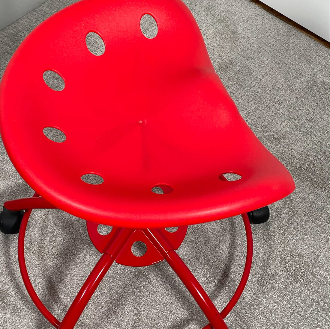 IKEA RED TRACTOR SEAT STOOL