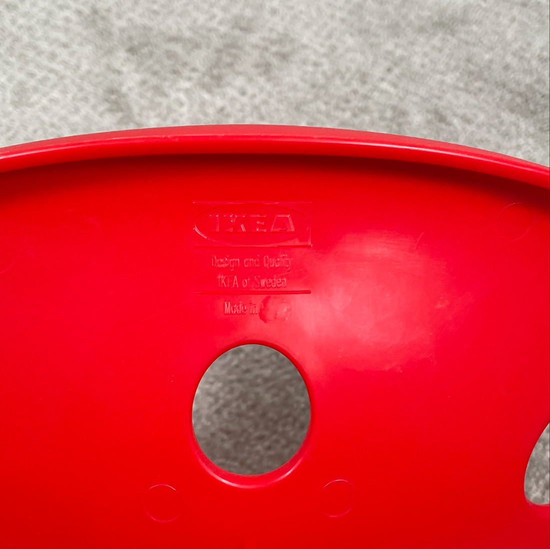 IKEA RED TRACTOR SEAT STOOL