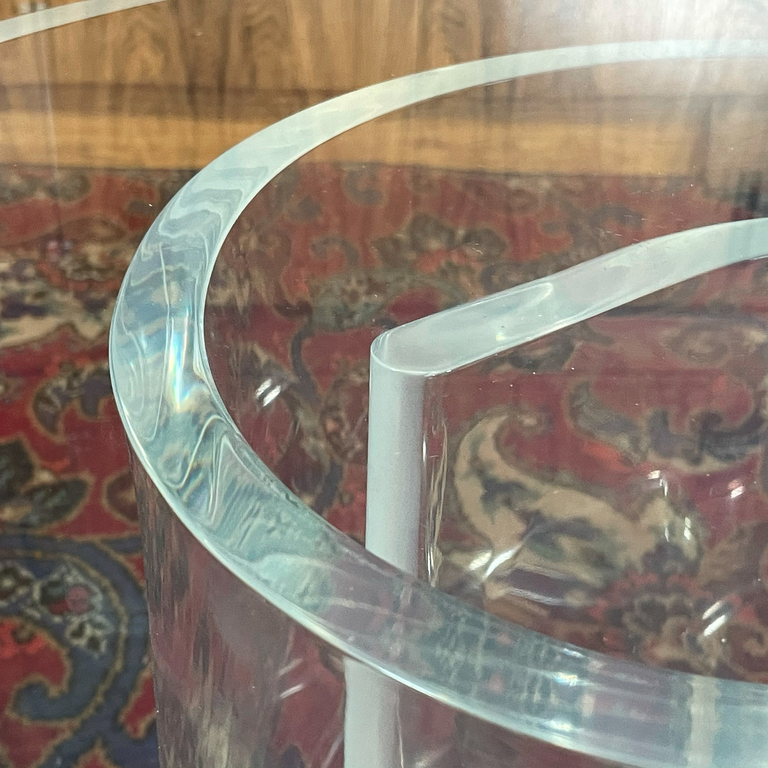 ACRYLIC & GLASS LOW TABLE