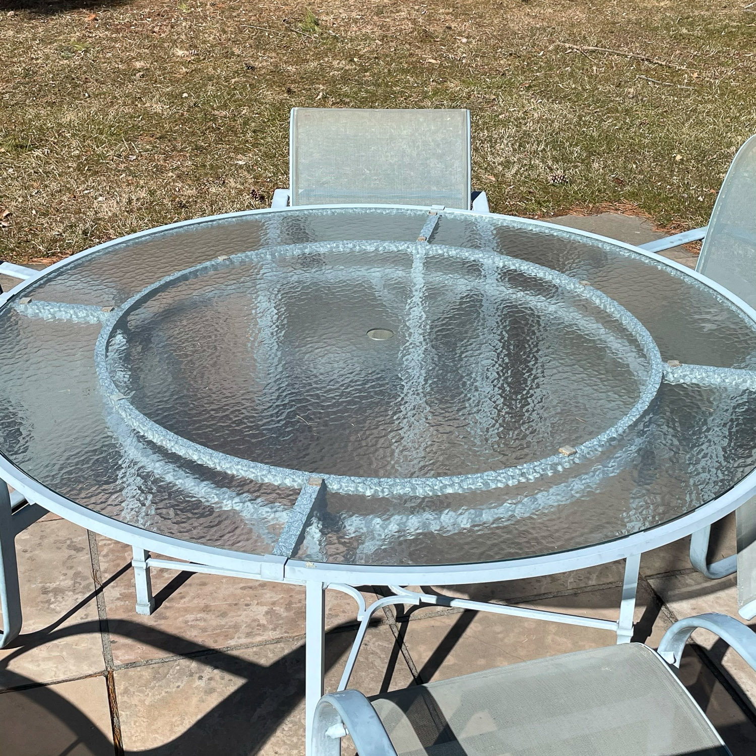 BROWN JORDAN PATIO TABLE & CHAIRS