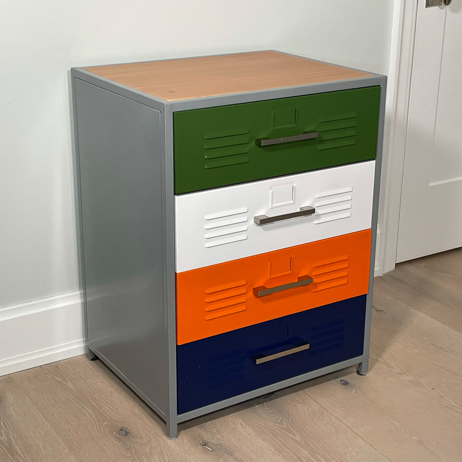 RETRO 'LOCKERS' CHEST of DRAWERS