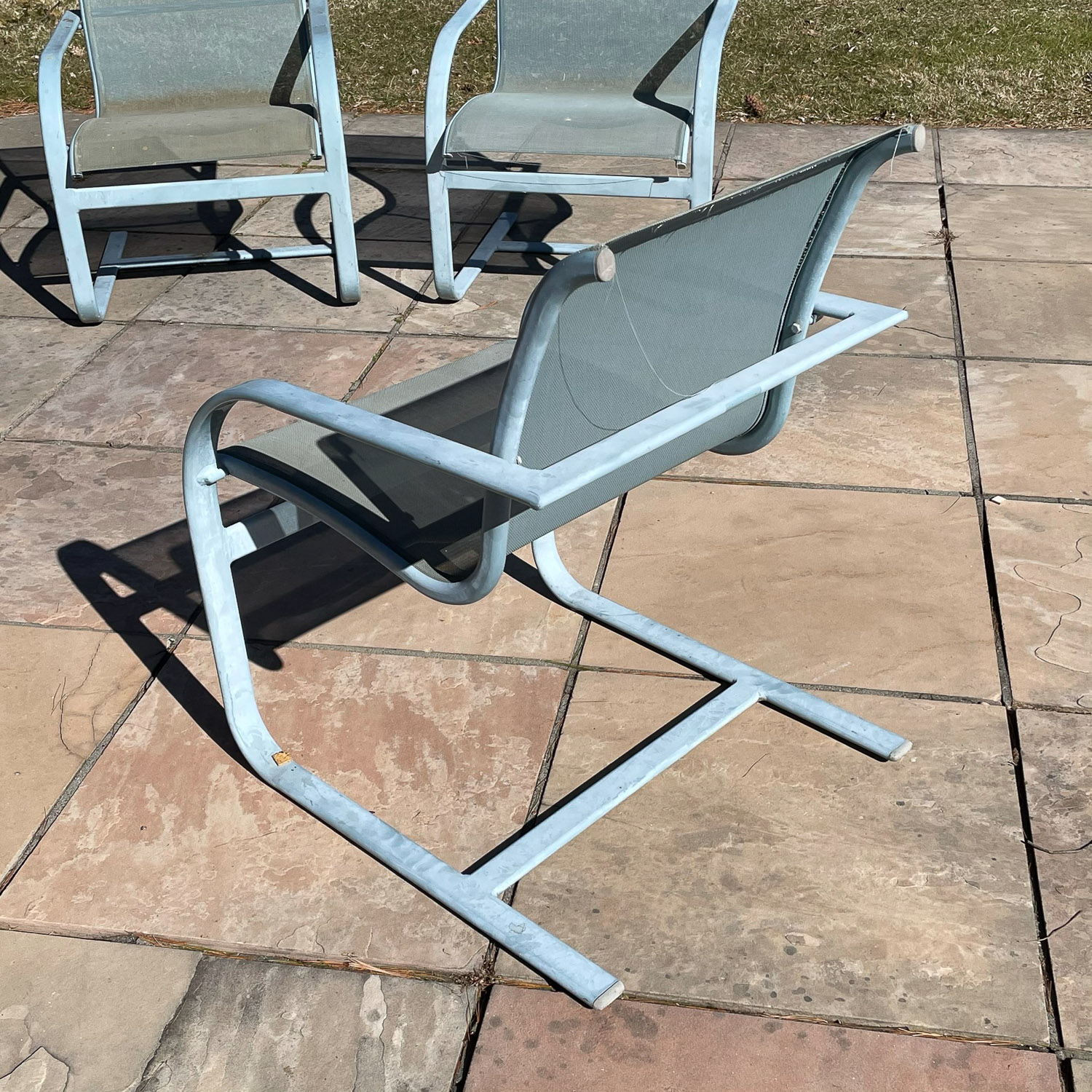 (4pc) BROWN JORDAN PATIO ARMCHAIRS