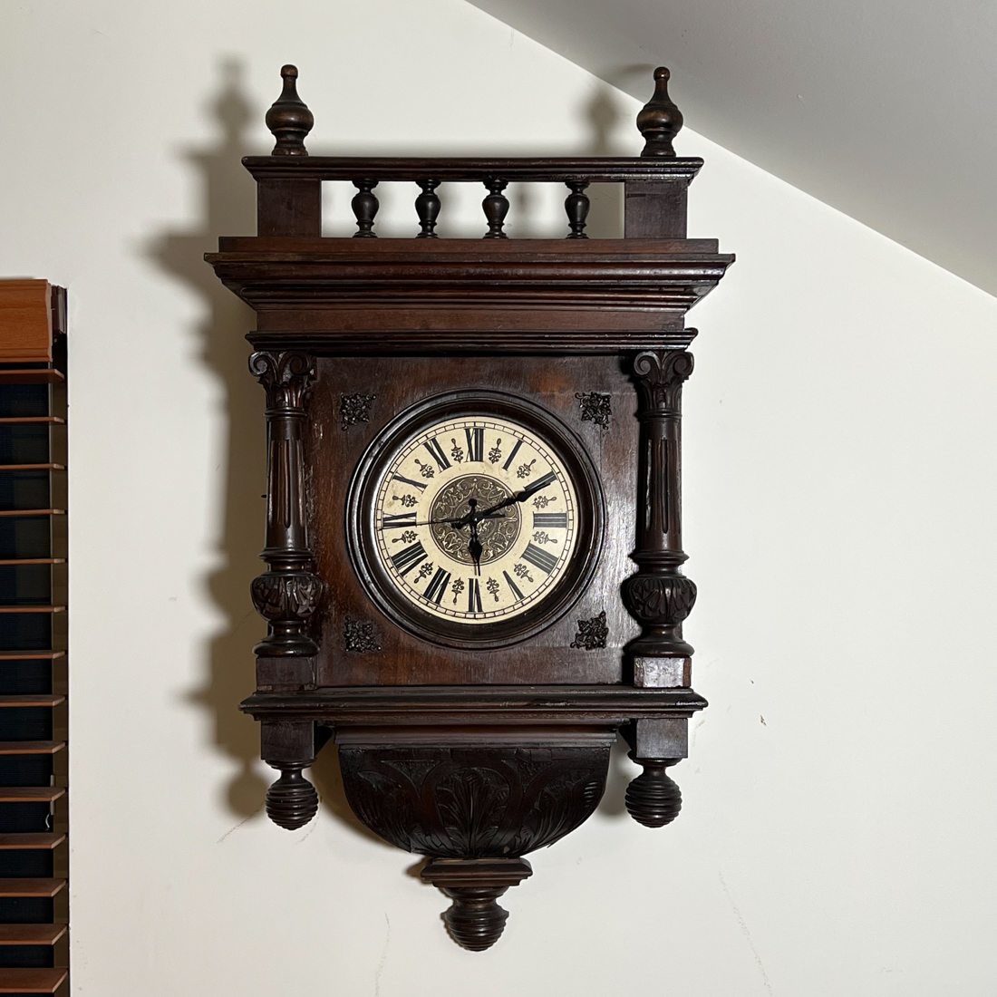 MAHOGANY WALL CLOCK