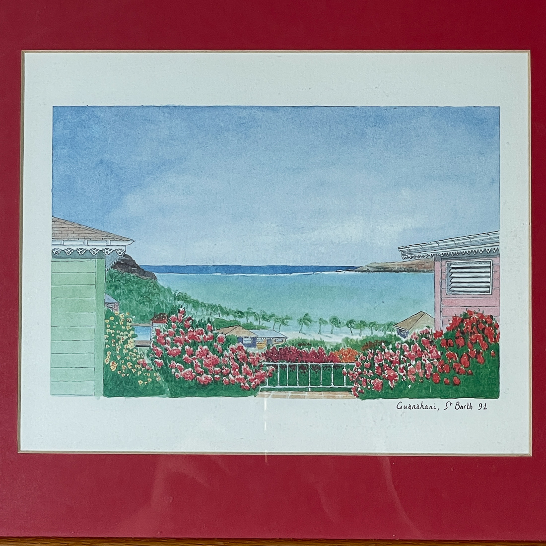 FRAMED BEACH SCENE PRINT