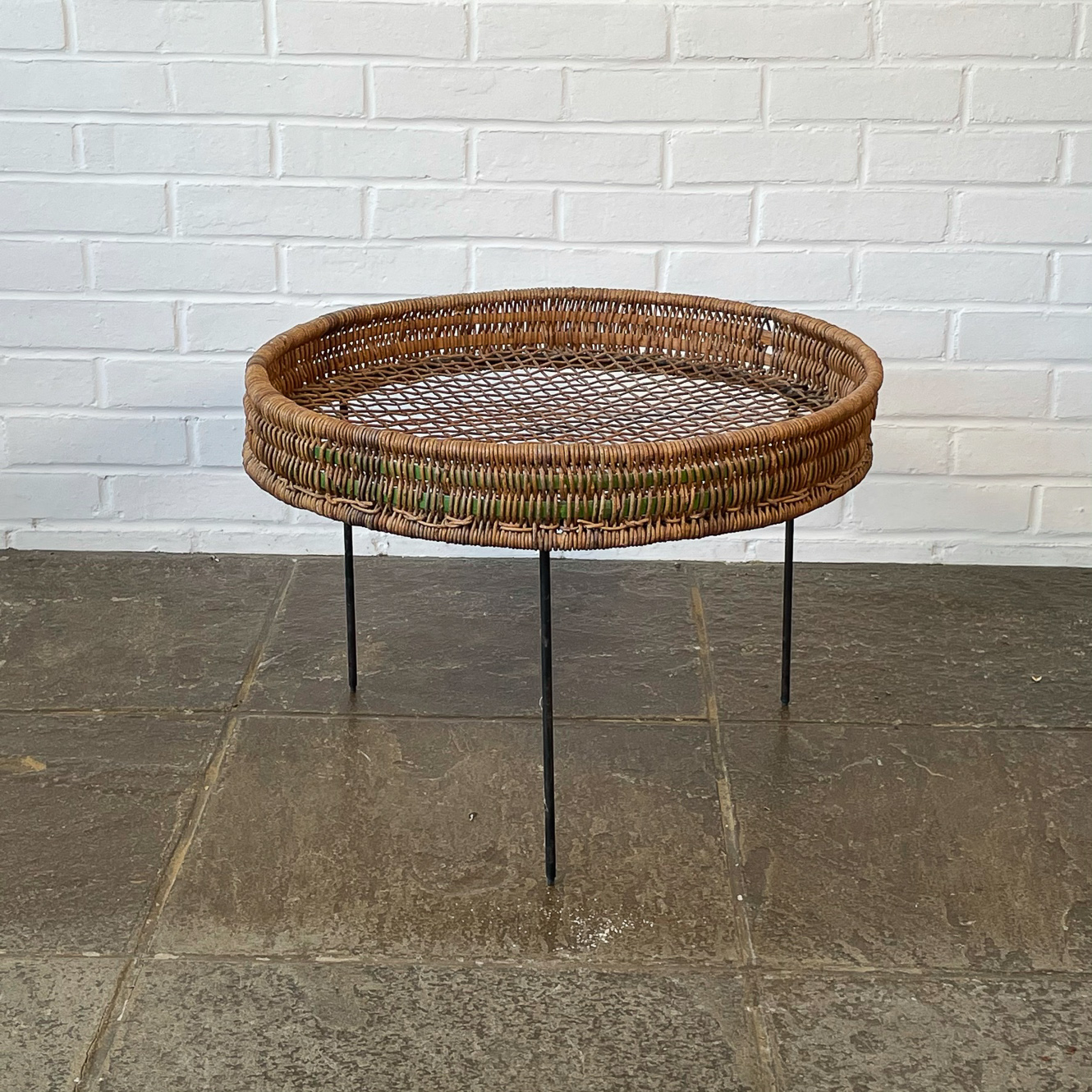 RATTAN SIDE TABLE