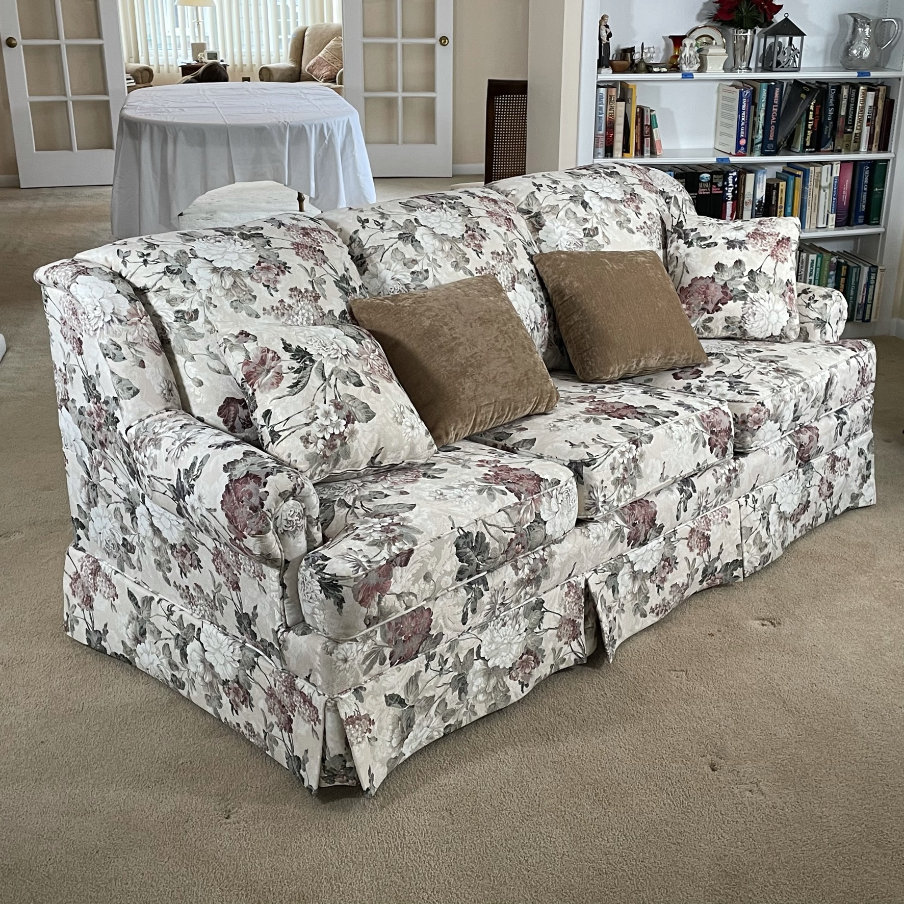 FLORAL UPHOLSTERED COUCH