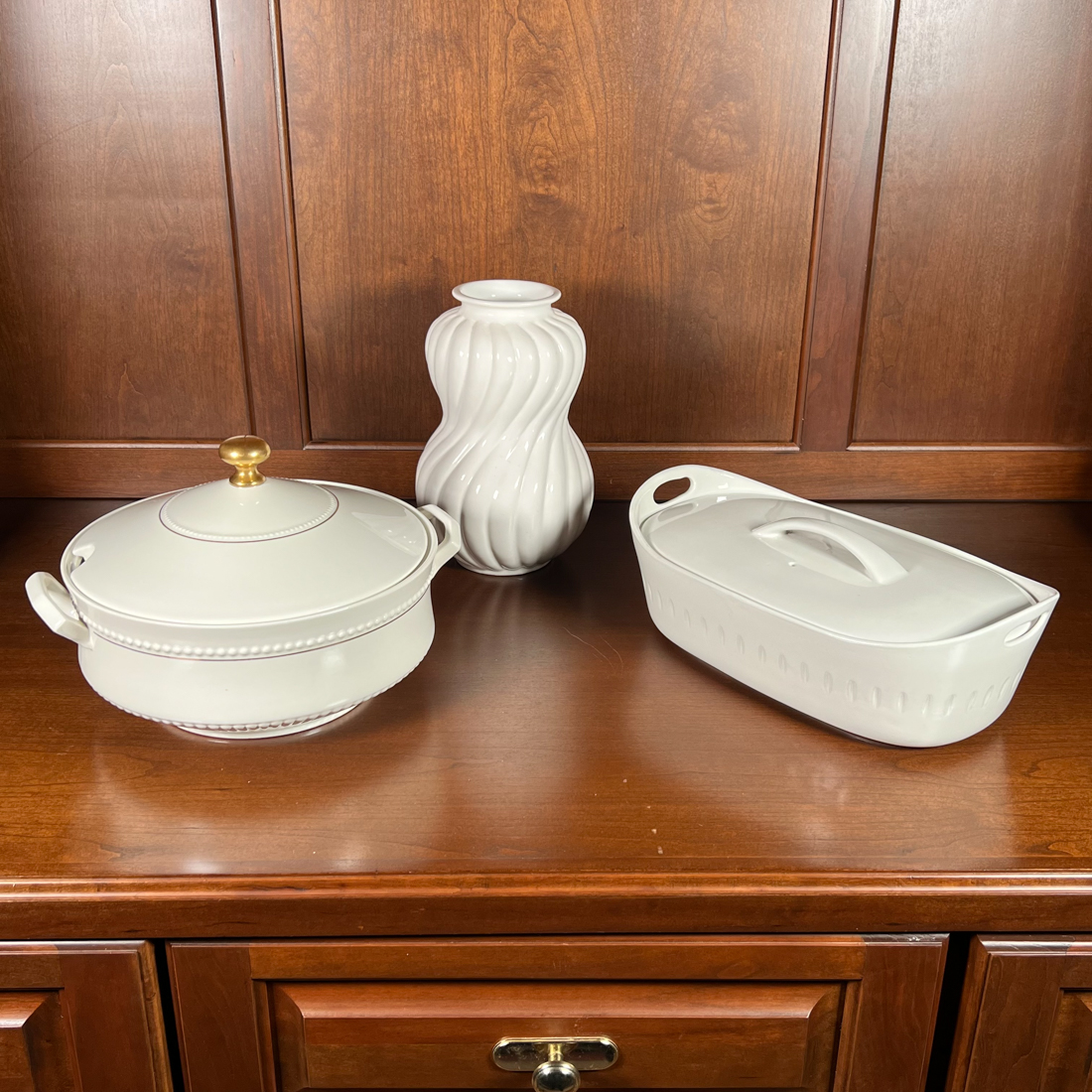 (3pc) CERAMIC SERVING DISHES