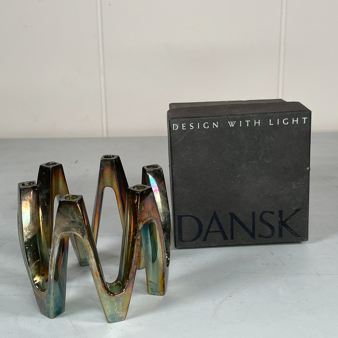 MID CENTURY DANSK CANDLE HOLDER