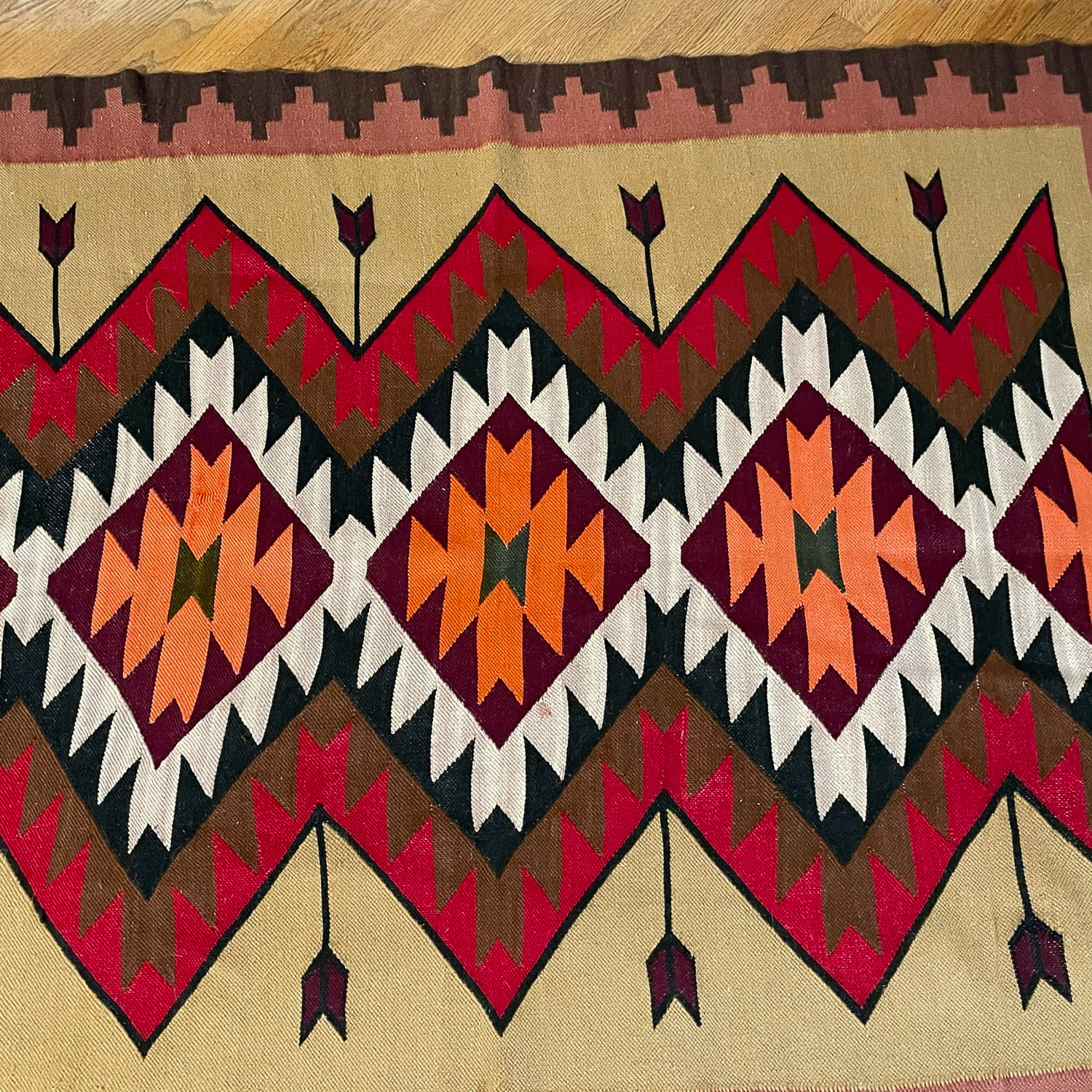 MEXICAN FLAT WOVEN RUG