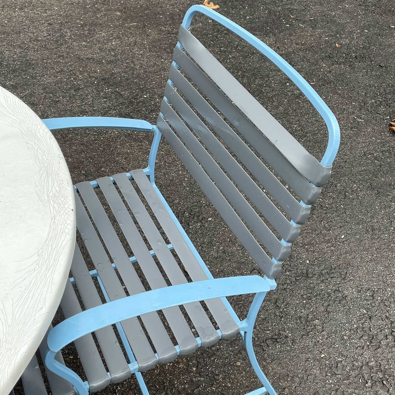 BLUE & GRAY PATIO FURNITURE