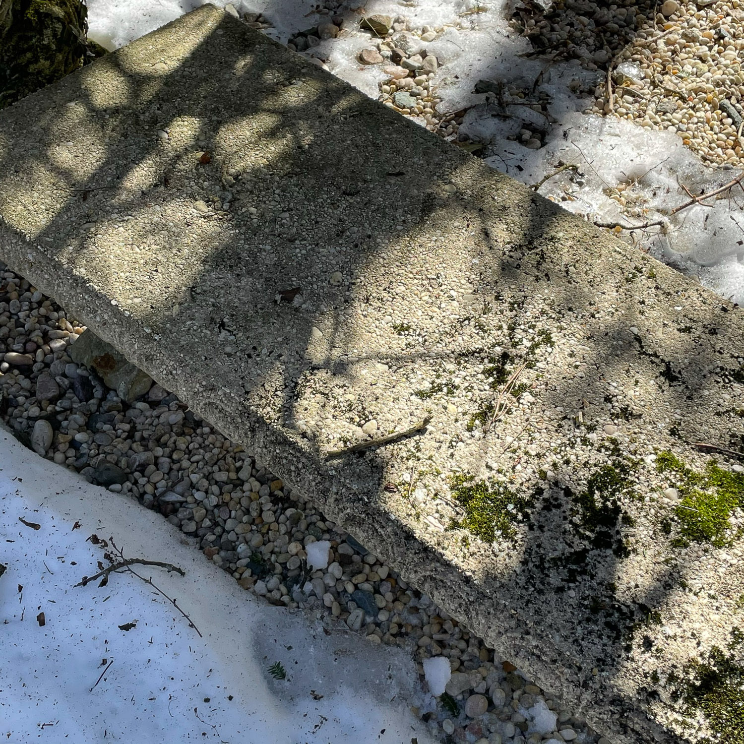 PAIR CEMENT GARDEN BENCHES