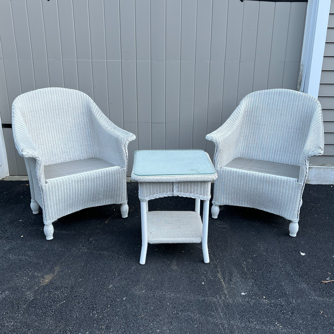 (3pc) LLOYD LOOM WICKER