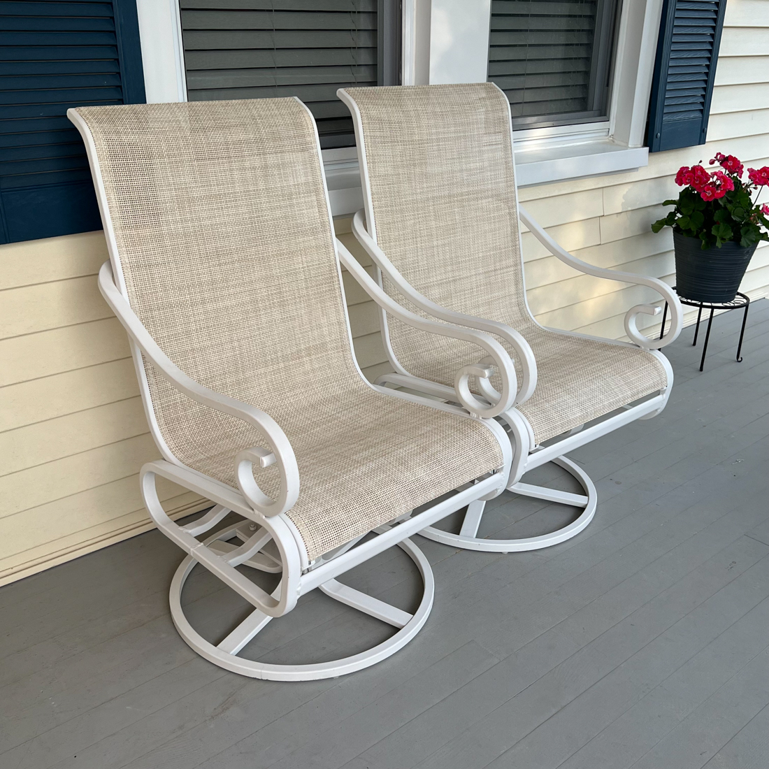 (3pc) PAIR OUTDOOR ROCKERS