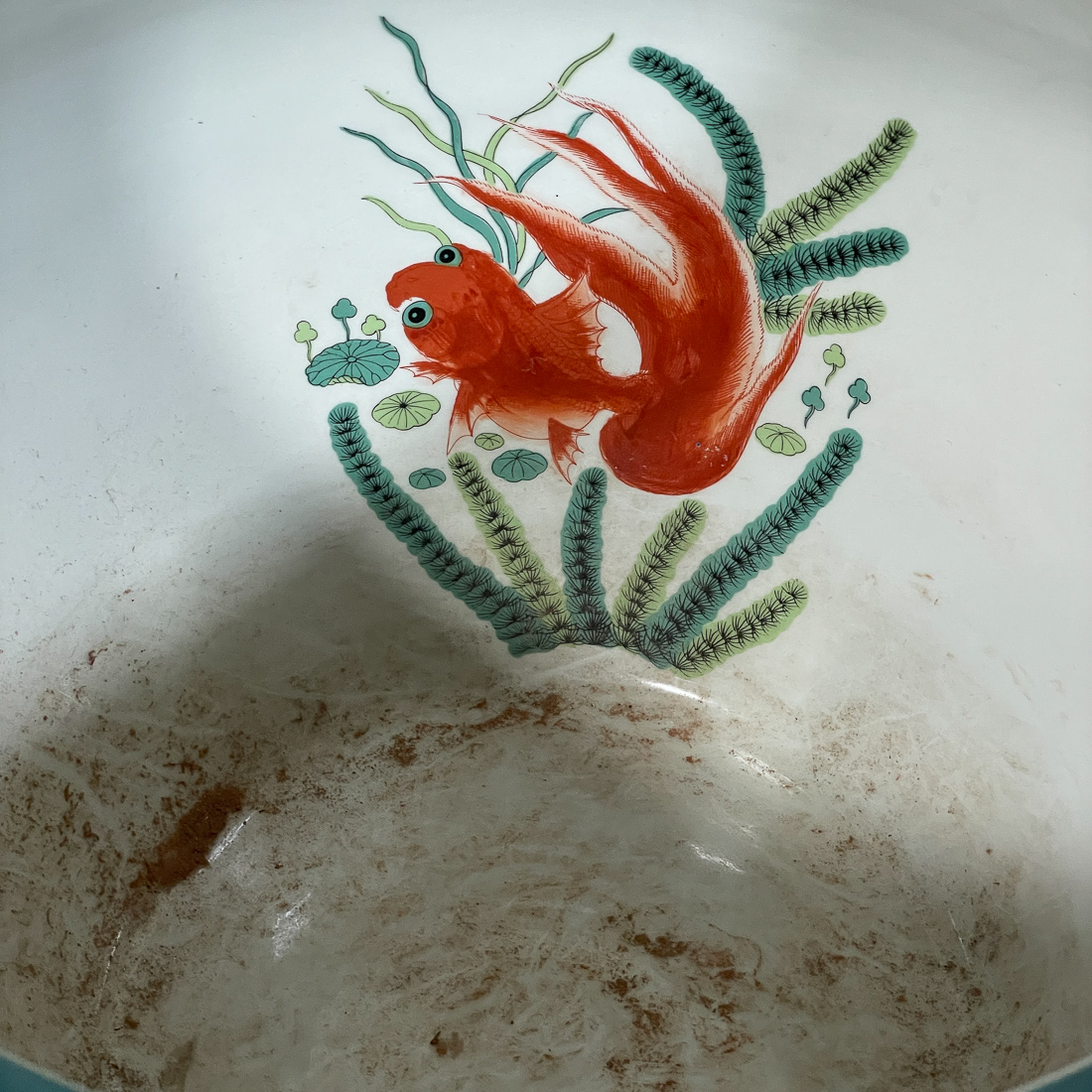 CHINESE PORCELAIN FISH BOWL