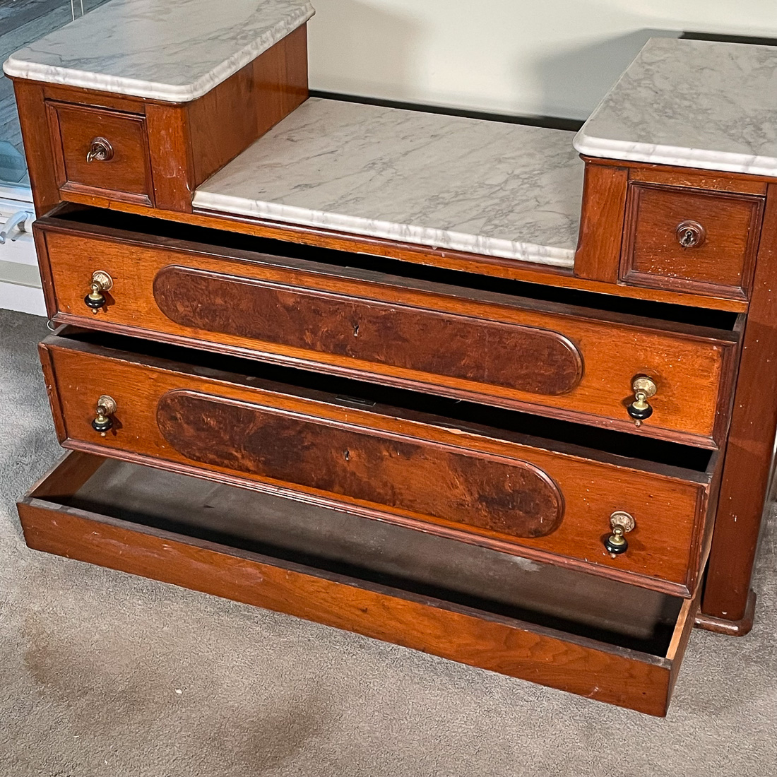 MARBLE TOP DRESSING TABLE