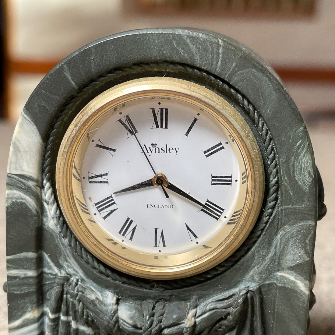 AYNSLEY PORTLANDWARE DESK CLOCK