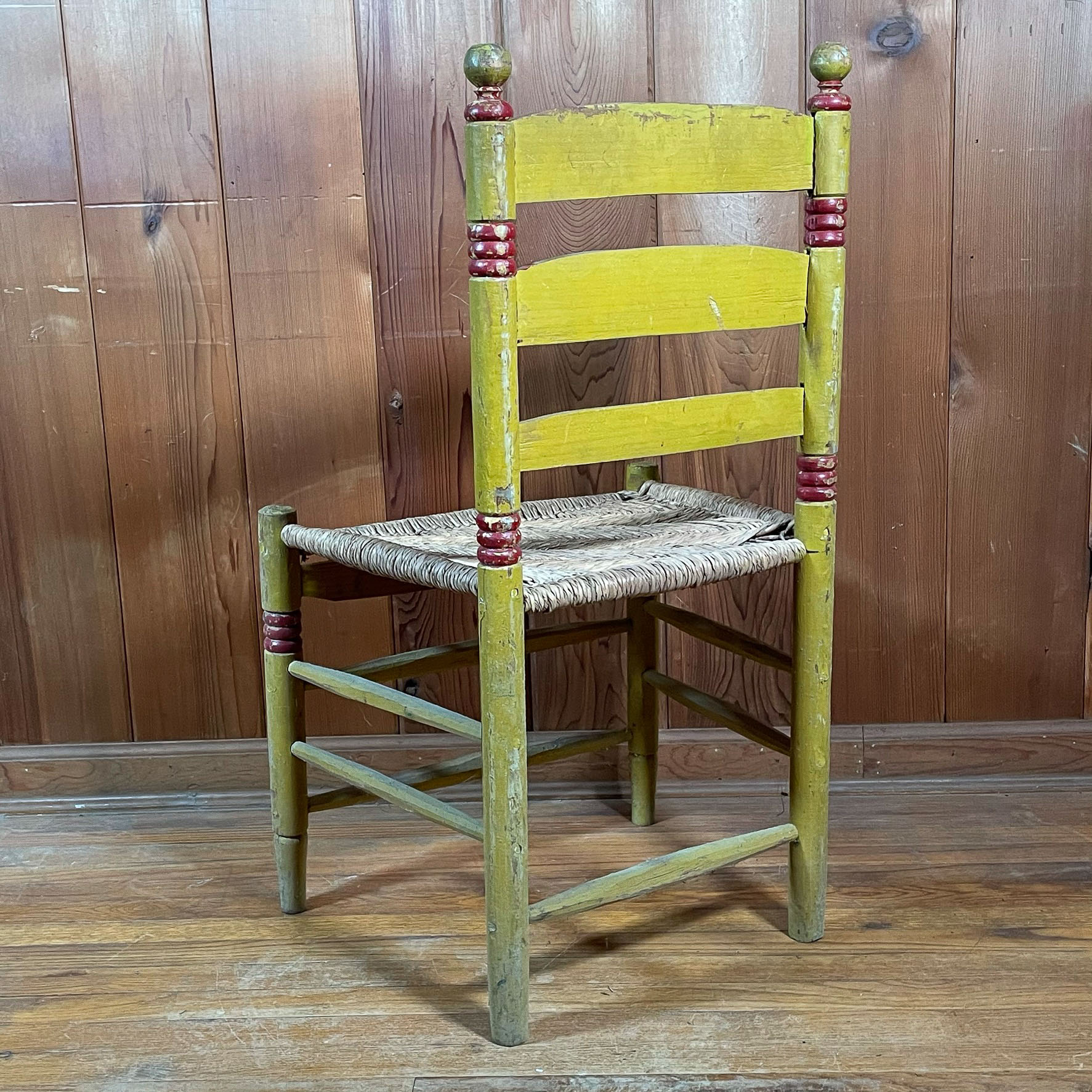 PAINTED LADDER BACK CHAIR
