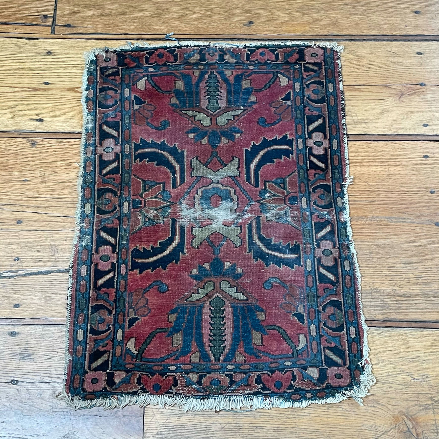 (2pc) ANTIQUE HAND WOVEN MATS