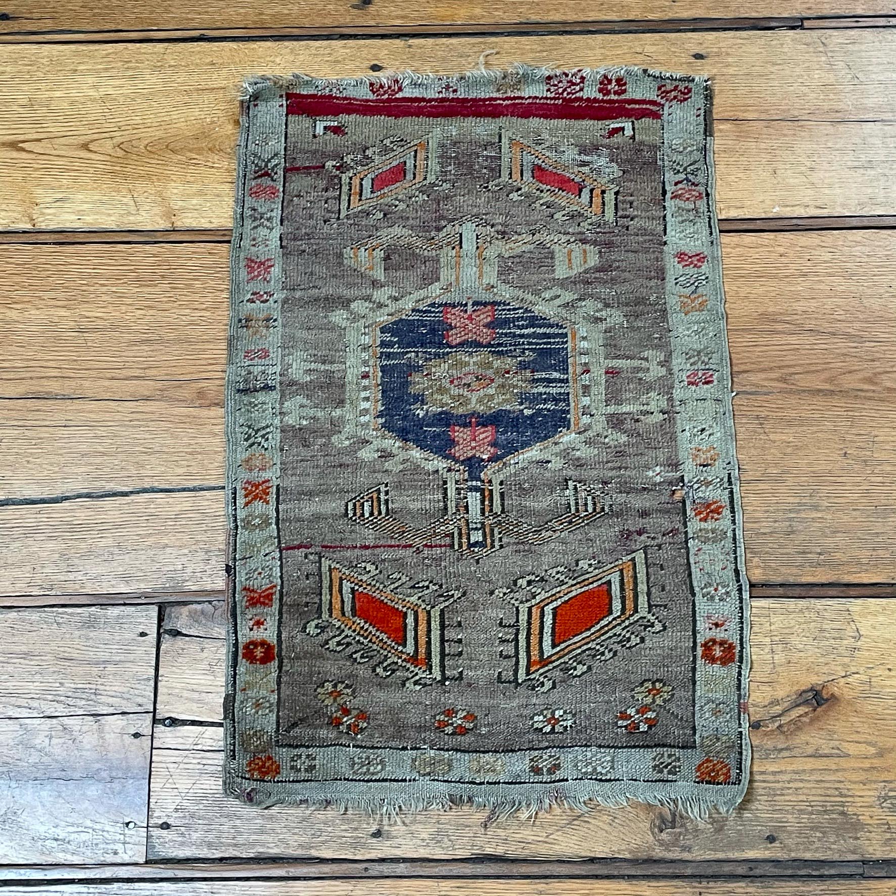 (2pc) ANTIQUE HAND WOVEN MATS