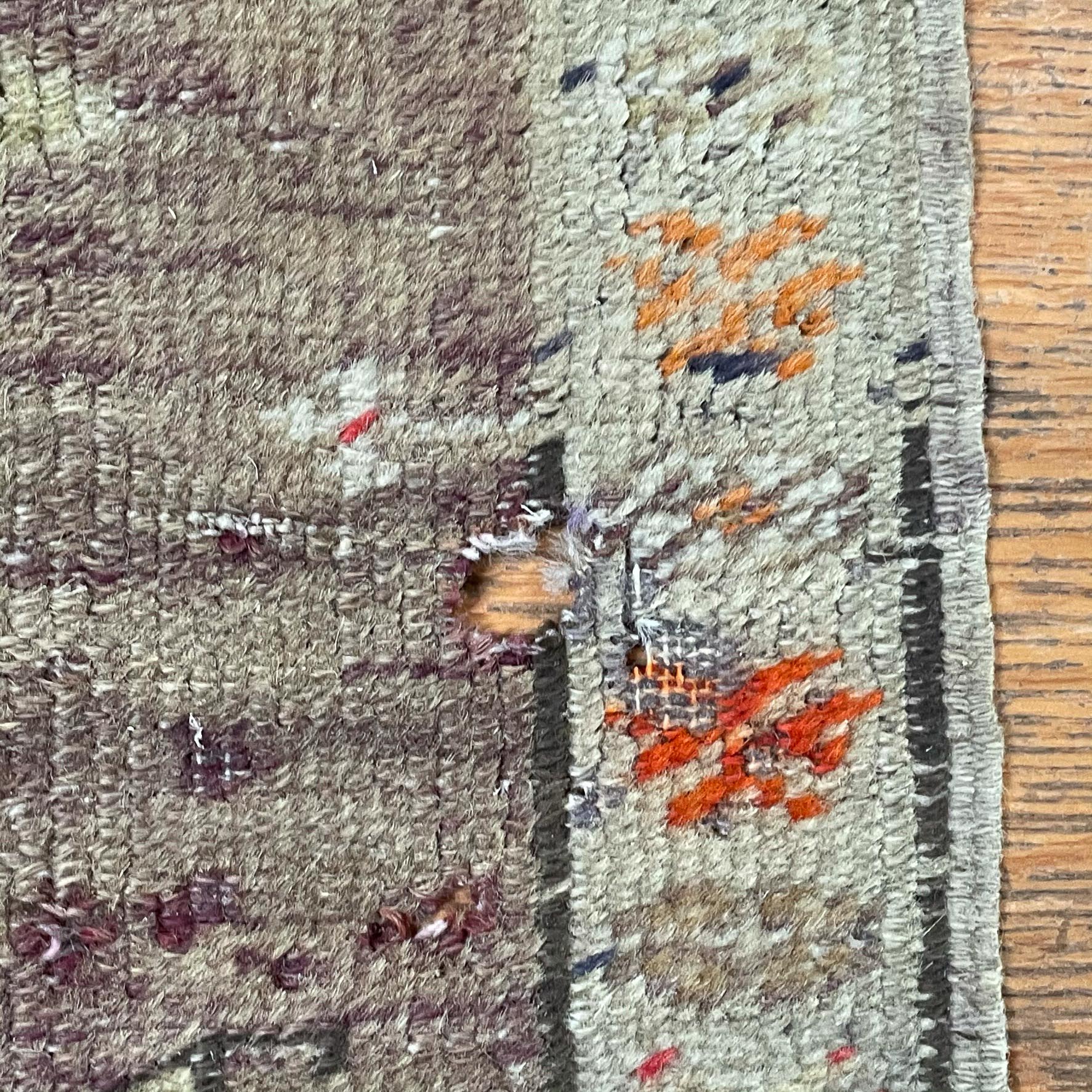 (2pc) ANTIQUE HAND WOVEN MATS